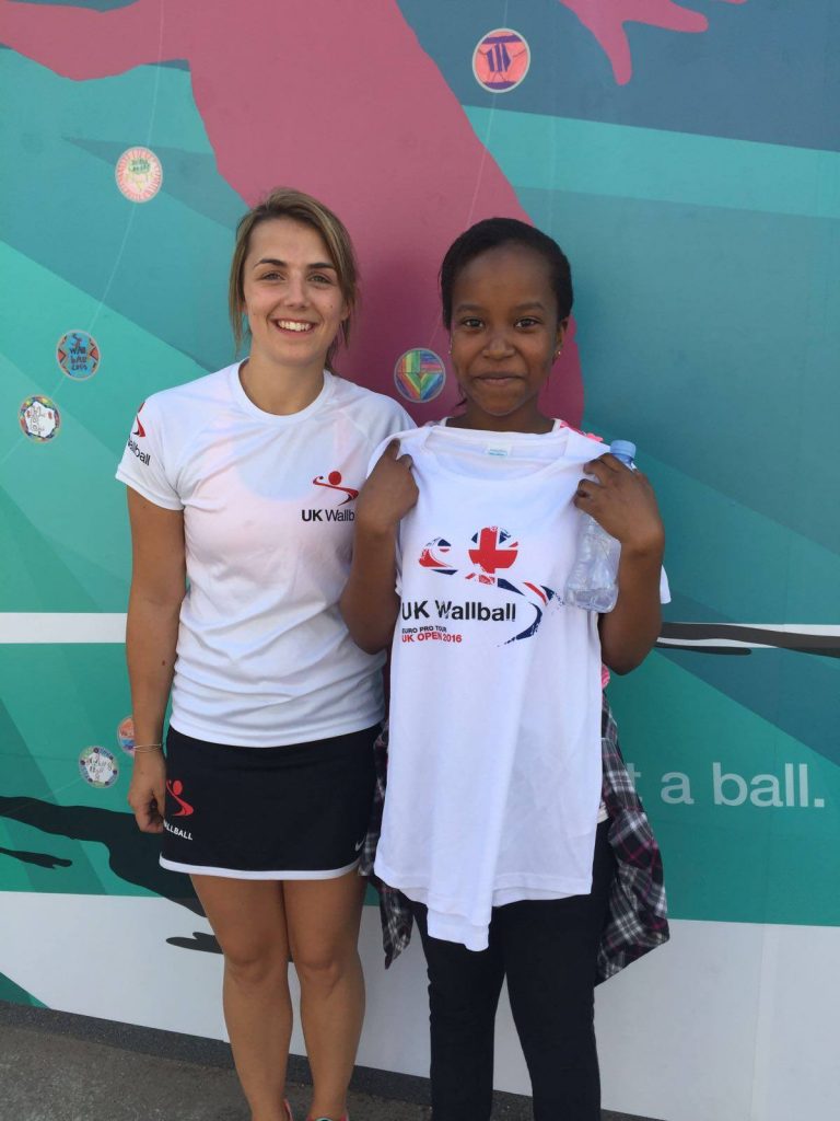 One of our tournament winners from the day with Ladies Team GB player, Tessa Mills